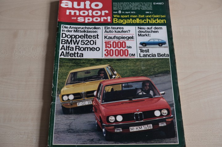 Deckblatt Auto Motor und Sport (08/1973)